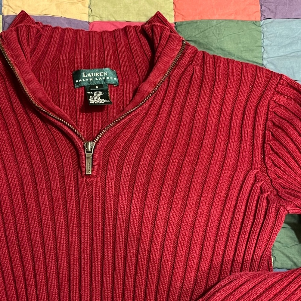 Vintage Lauren Ralph Lauren Red Sweater